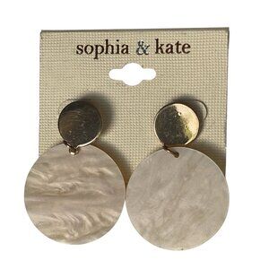 3/$20 SALE Pearlcore Shell Disc Drop Earrings by Sophia & Kate